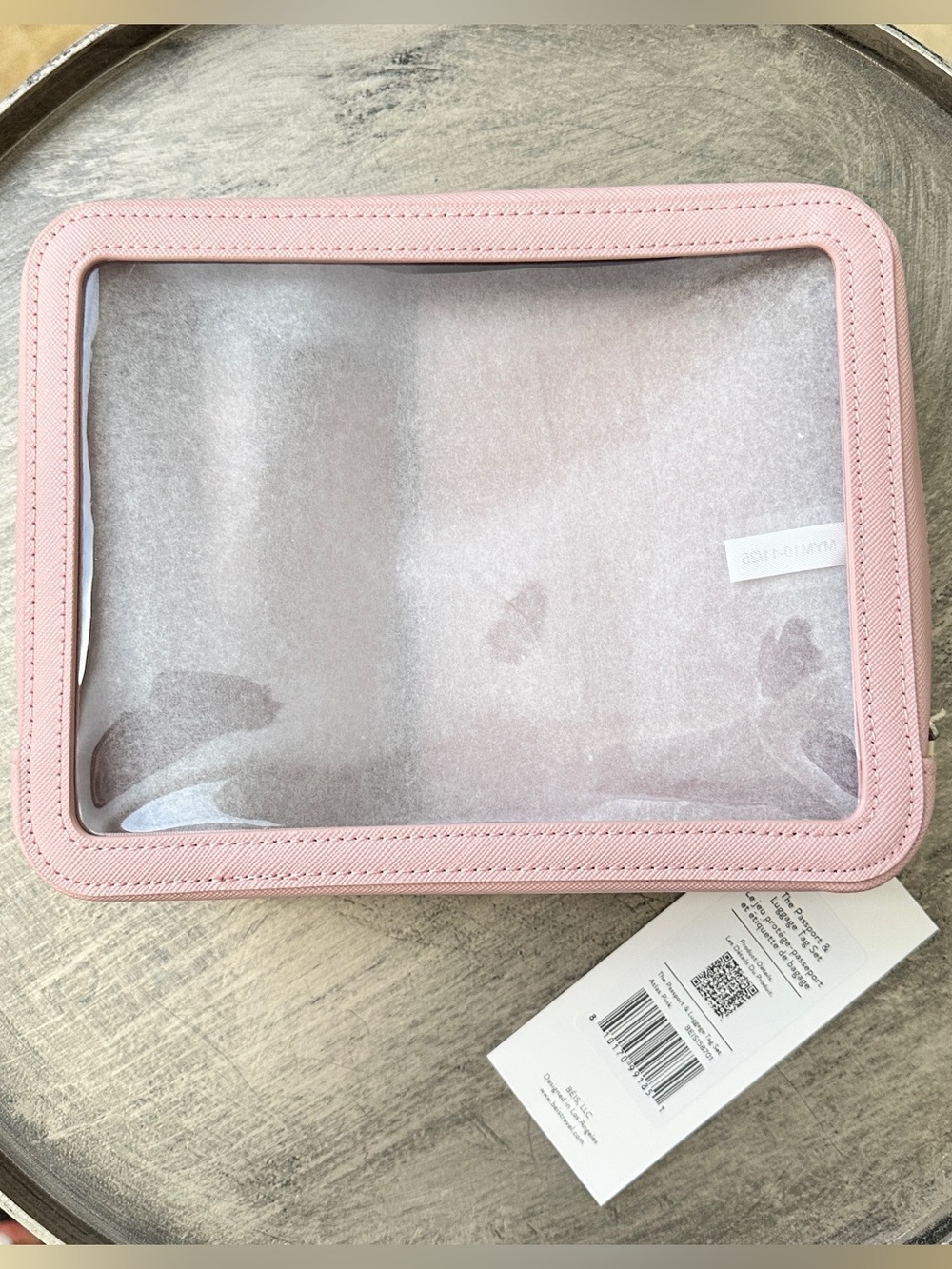 BEIS Pink Passport Luggage Tag & Zip Cube / Box Set - Picture 3 of 5